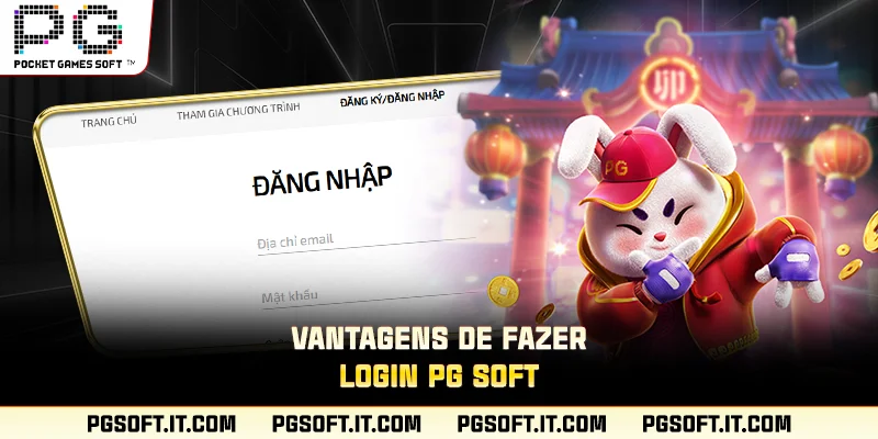 Vantagens de fazer login PG SOFT