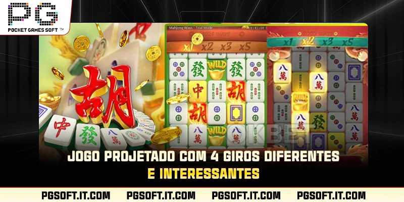 Jogo projetado com 4 giros diferentes e interessantes